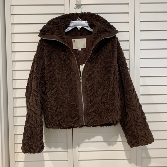 Pilcro Textured Faux Fur Jacket - Picture 4 of 6